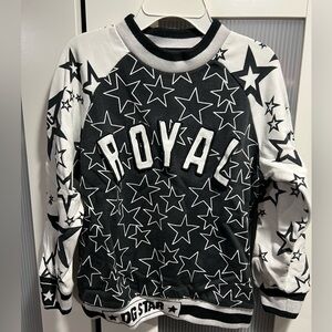 Dolce & Gabbana Black and White Star Print Sweatshirt
